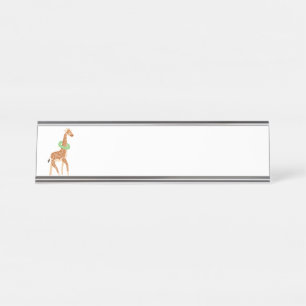 Schwimmen Schreibtischnamensplakette