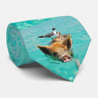 Schwimmen-Schwein mit einem Passagier