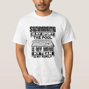 Schwimmen Schwimm Geschenk T-Shirt
