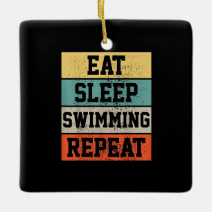 Schwimmen    schwimmenGeschenk Keramikornament