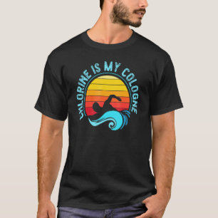 Schwimmen Schwimmer Chlor ist mein Kölner Retro T-Shirt