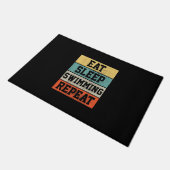 Schwimmen Schwimmer Geschenk Fußmatte (Schrägansicht)