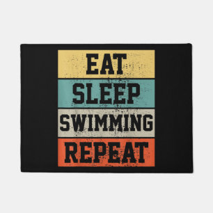 Schwimmen Schwimmer Geschenk Fußmatte