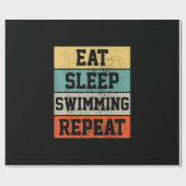 Schwimmen Schwimmer Geschenk Geschenkpapier (Flach)