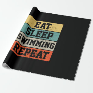 Schwimmen Schwimmer Geschenk Geschenkpapier