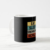Schwimmen Schwimmer Geschenk Kaffeetasse (Vorderseite Links)