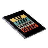 Schwimmen Schwimmer Geschenk Notizblock (Rechte Seite)