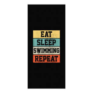 Schwimmen Schwimmer Geschenk Werbekarte