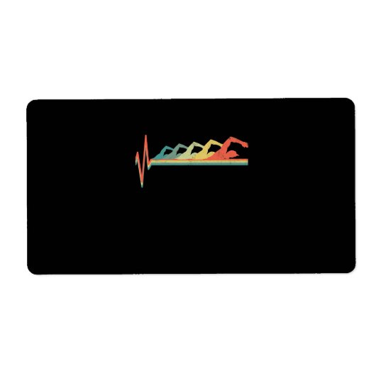 Schwimmen Schwimmer Herzschlag Geschenk Premium (Vorne)
