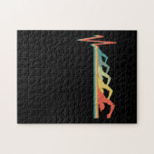 Schwimmen Schwimmer Herzschlag Geschenk Premium Puzzle (Horizontal)