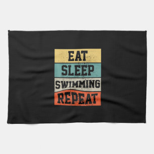 Schwimmen Schwimmer Schwimmen Geschenk Geschirrtuch