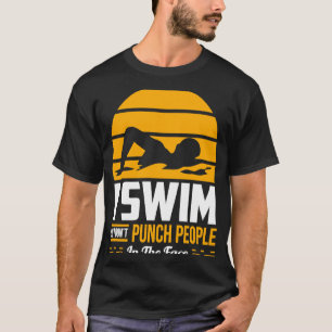 Schwimmen Schwimmer schwimmen Team, also punch ich T-Shirt