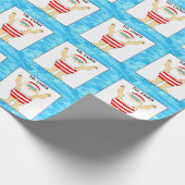 Schwimmen Schwimmer Urlaubsgeschenk Geschenkpapier (Ecke)