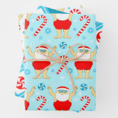 Schwimmen Schwimmer Urlaubsgeschenk Geschenkpapier Set (Beispiel)