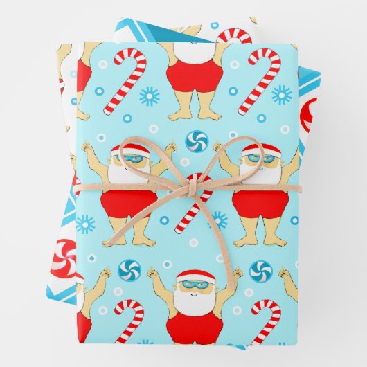 Schwimmen Schwimmer Urlaubsgeschenk Geschenkpapier Set (Beispiel)