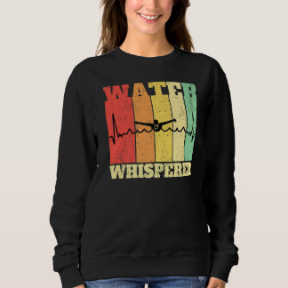 Schwimmen Schwimmer Wasser Whispern Sweatshirt