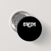 Schwimmen Schwimmer Wettbewerbsfähiges Schwimmen S Button (Vorne & Hinten)