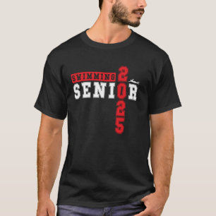Schwimmen Senior Night Swimming Senior 2025 Gradua T-Shirt