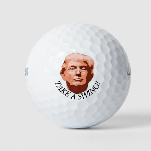 SCHWIMMEN SIE BEI TRUMP GOLFBALL (Vorderseite)