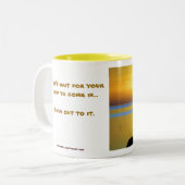 Schwimmen Sie heraus zu es - färben Sie sich durch Zweifarbige Tasse (Vorderseite Links)