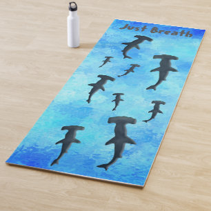 Schwimmen Sie im Ozean mit dem Yoga Mat der Haie Yogamatte