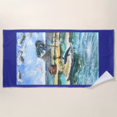 Schwimmen Sie immer mit einem Buddy Strandtuch (Vorderseite)