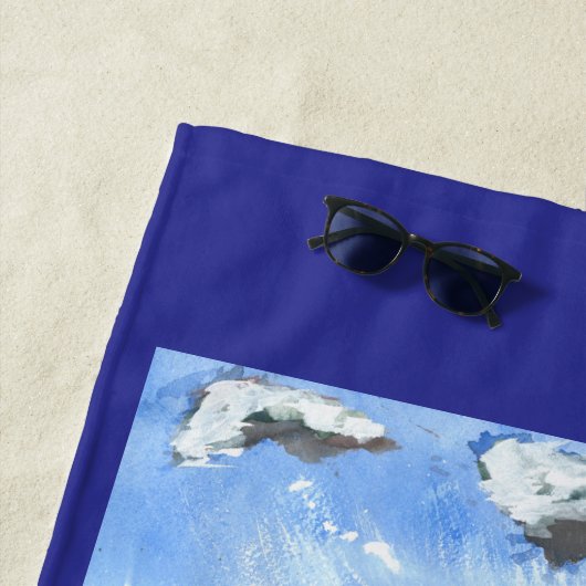 Schwimmen Sie immer mit einem Buddy Strandtuch (Beispiel)