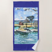 Schwimmen Sie immer mit einem Buddy Strandtuch (Vorderseite)