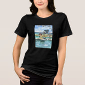 Schwimmen Sie immer mit einem Freund Tri-Blend Shirt (Vorderseite)
