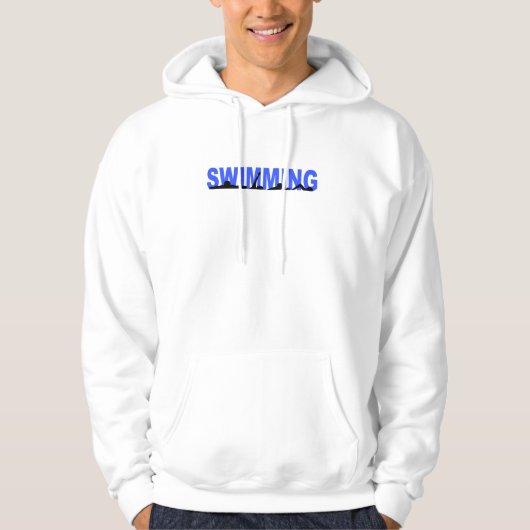 Schwimmen-Silhouetten Hoodie (Vorderseite)