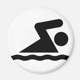 Schwimmen-Symbol-Magnet Magnet