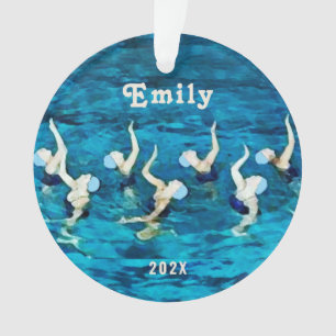 Schwimmen Synchron Kollektion Ornament