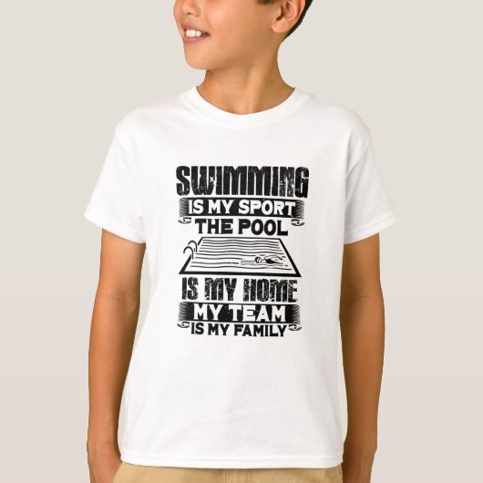 Schwimmen T-Shirt (Vorderseite)