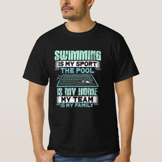 Schwimmen T-Shirt (Vorderseite)