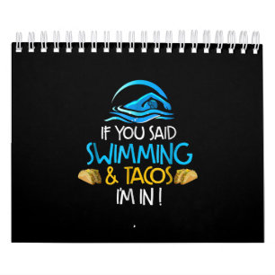 Schwimmen Taco Lover Funny Swimming Team Männer F Kalender