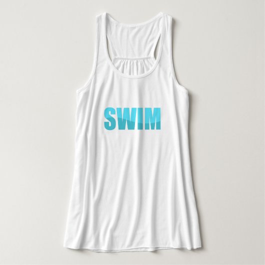 schwimmen tank top (Design Vorderseite)