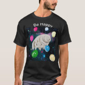 Schwimmen Tardigrade im Raum mit Ballonen T-Shirt (Vorderseite)