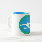 Schwimmen-Tasse Zweifarbige Tasse (Vorderseite Links)