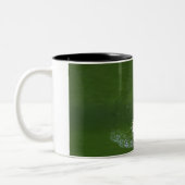 Schwimmen-Tiger-Tasse Zweifarbige Tasse (Links)