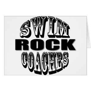 Schwimmen trainiert Felsen-Geschenk