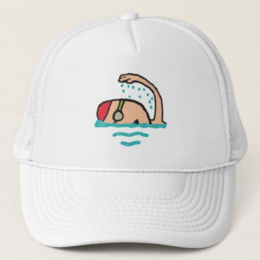 Schwimmen Truckerkappe (Vorderseite)