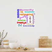 Schwimmen überall in Poster (Küche)