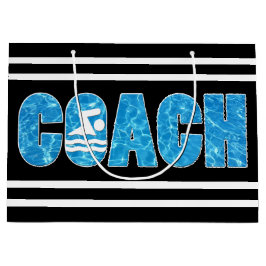 Schwimmen und Tauchen Coach - Kundenspezifisches F Große Geschenktüte