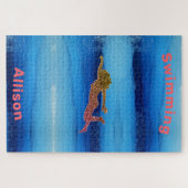 Schwimmen unter dem Meer-Puzzle Puzzle (Horizontal)