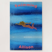 Schwimmen unter dem Meer-Puzzle Puzzle (Vertikal)