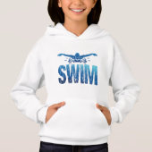 Schwimmen - Vintages Baden Hoodie (Vorderseite)