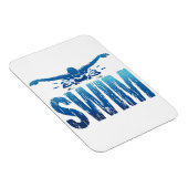 Schwimmen - Vintages Baden Magnet (Rechte Seite)