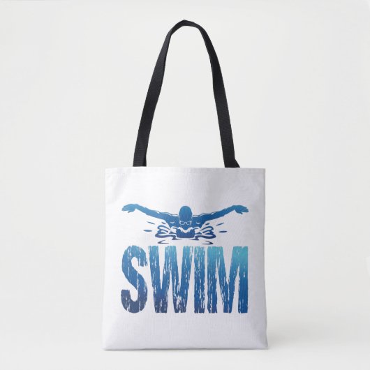 Schwimmen - Vintages Baden Tasche (Vorderseite)