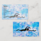 SCHWIMMEN Visitenkarten Visitenkarte (Vorne/Hinten)