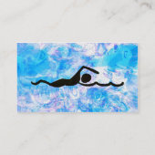 SCHWIMMEN Visitenkarten Visitenkarte (Rückseite)